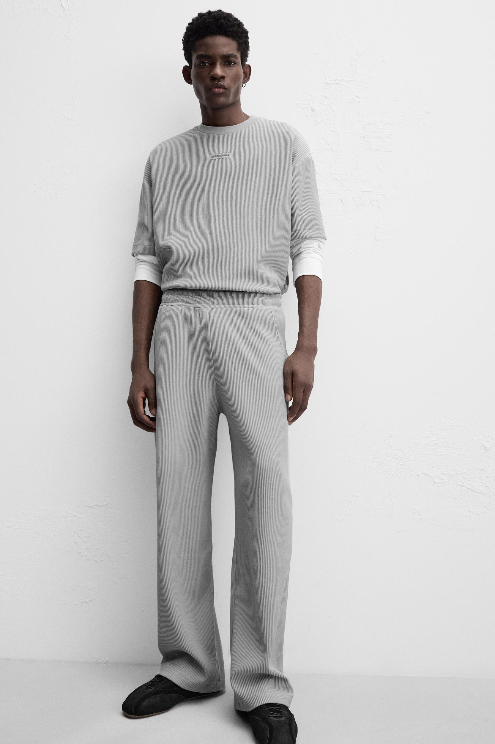 TEXTURED JOGGER PANTS Product Image