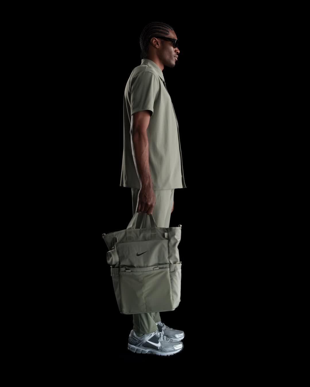 Nike Mens 24.7 PerfectStretch Dri-FIT Short-Sleeve Snap-Down Top | HQ6958-320 Product Image