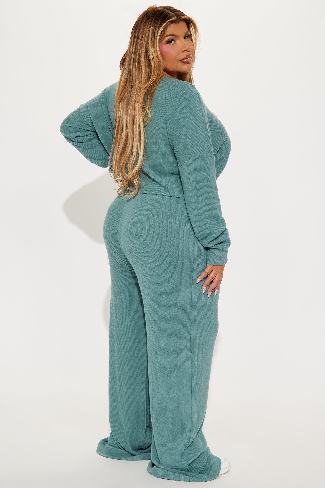 Cozy N Chill Pant Set - Teal Female Product Image