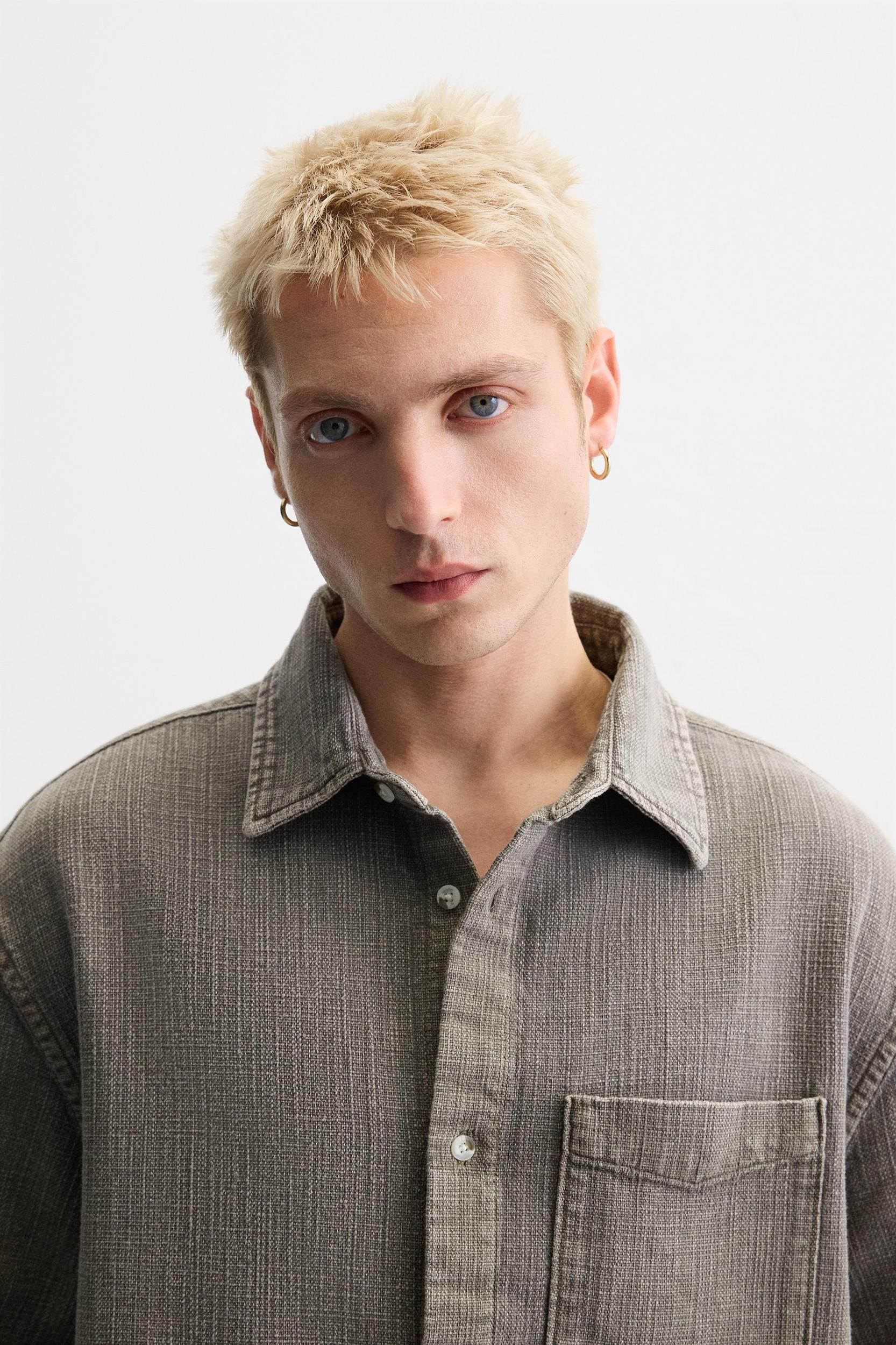 RELIEF WASHED SHIRT Product Image