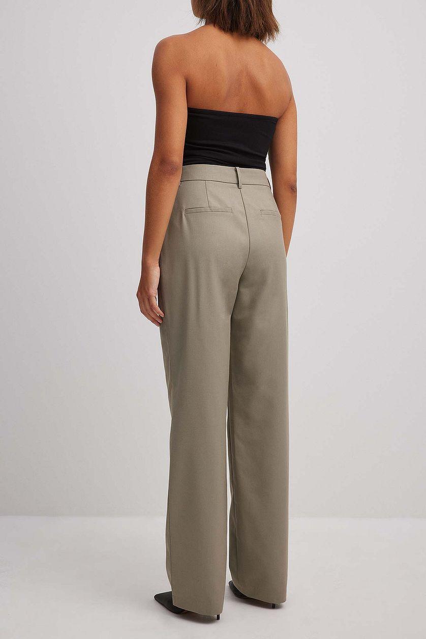Tailored Straight Leg Suit Pants Product Image