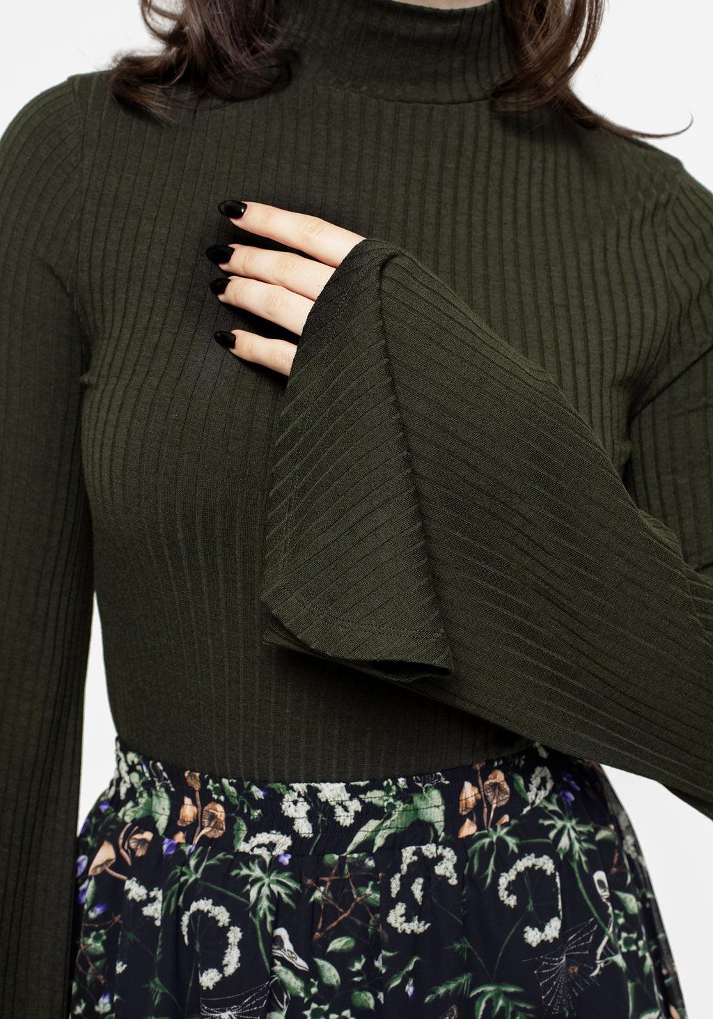 Nectar High Neck Flared Sleeve Top Product Image