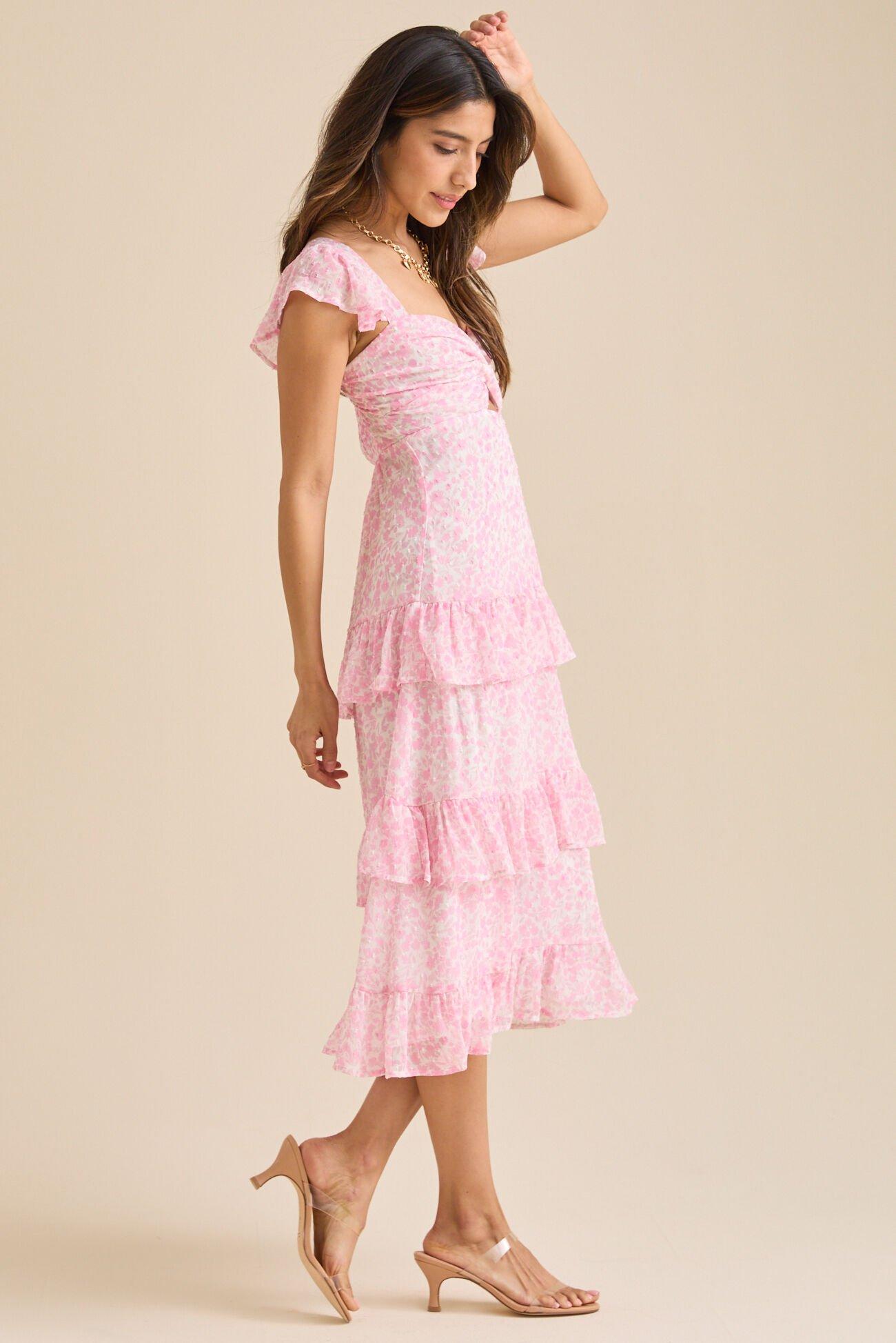 Mia Floral Midi Dress Product Image