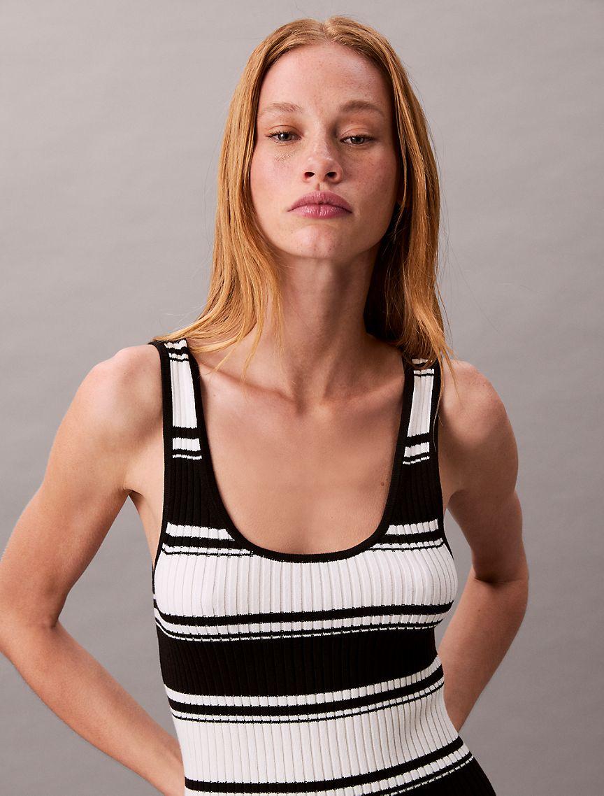 Cotton Rib Midi Tank Dress Product Image