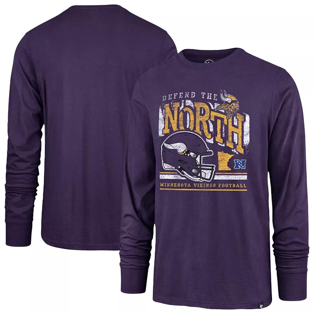 Men's '47 Purple Minnesota Vikings Regional Super Rival Long Sleeve T-Shirt,  Product Image