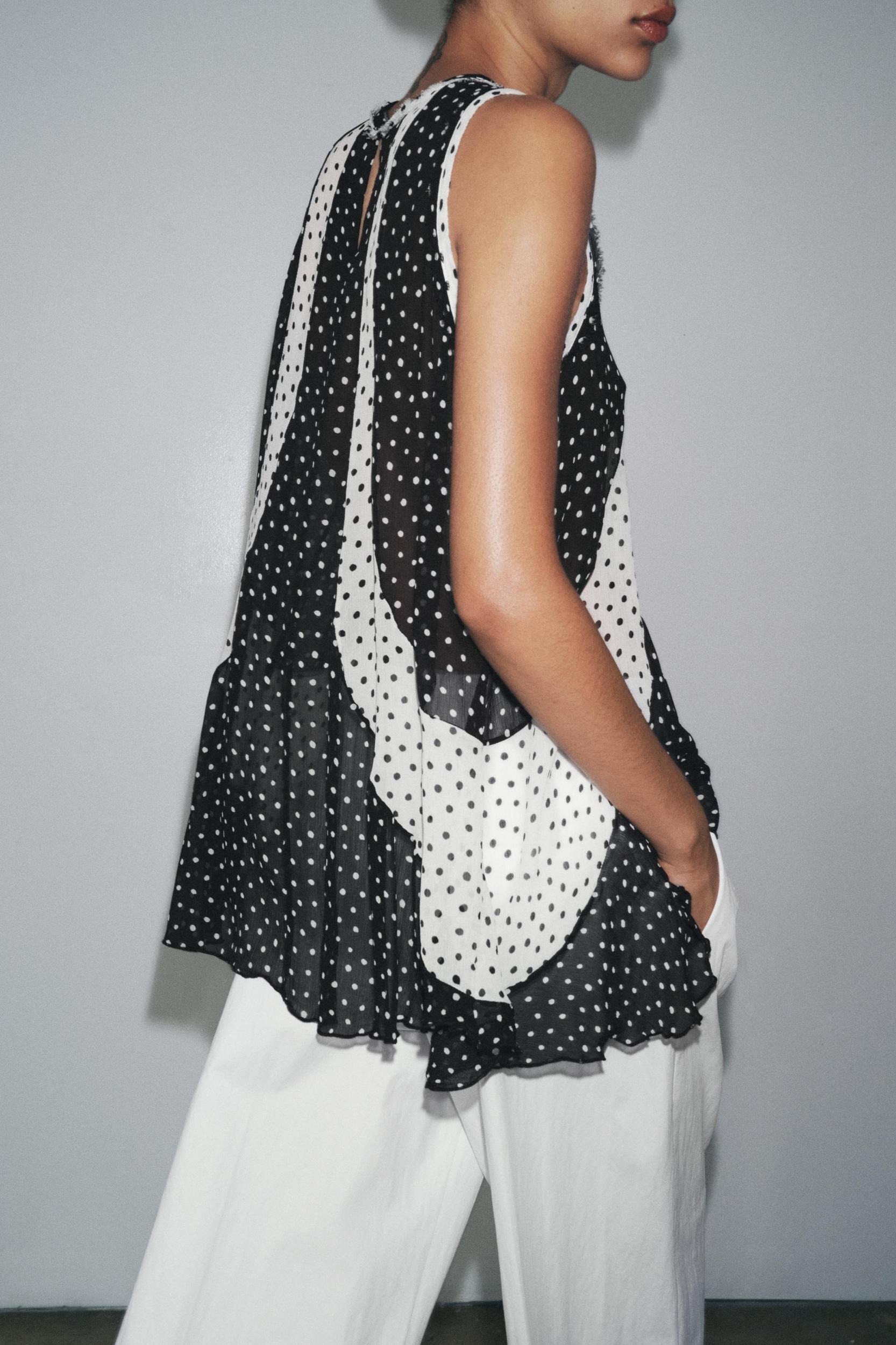 POLKA DOT TOP ZW COLLECTION Product Image