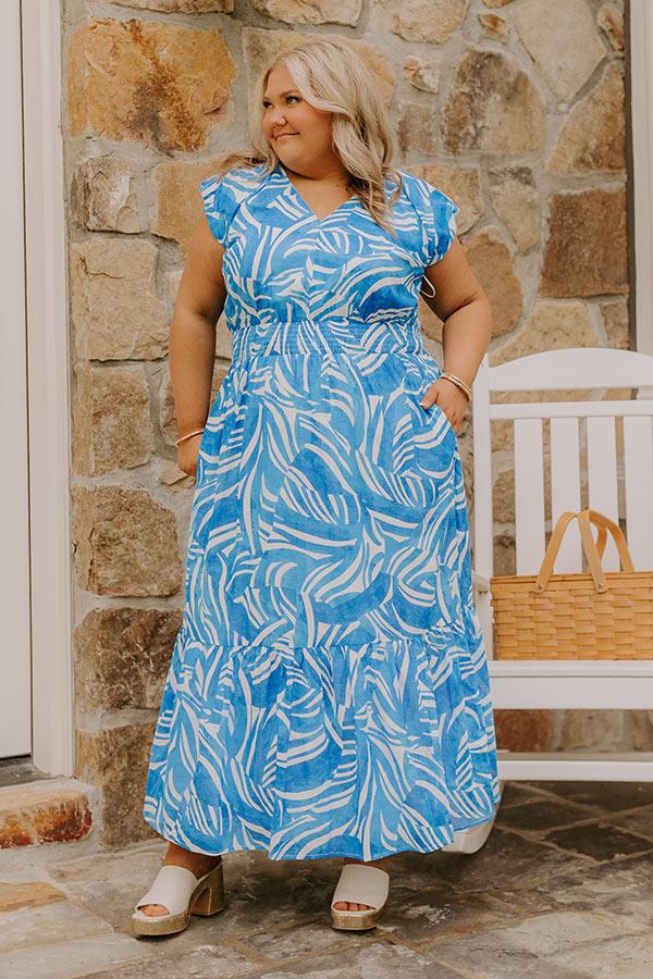 Ocean Whisper Midi Dress Curves Product Image