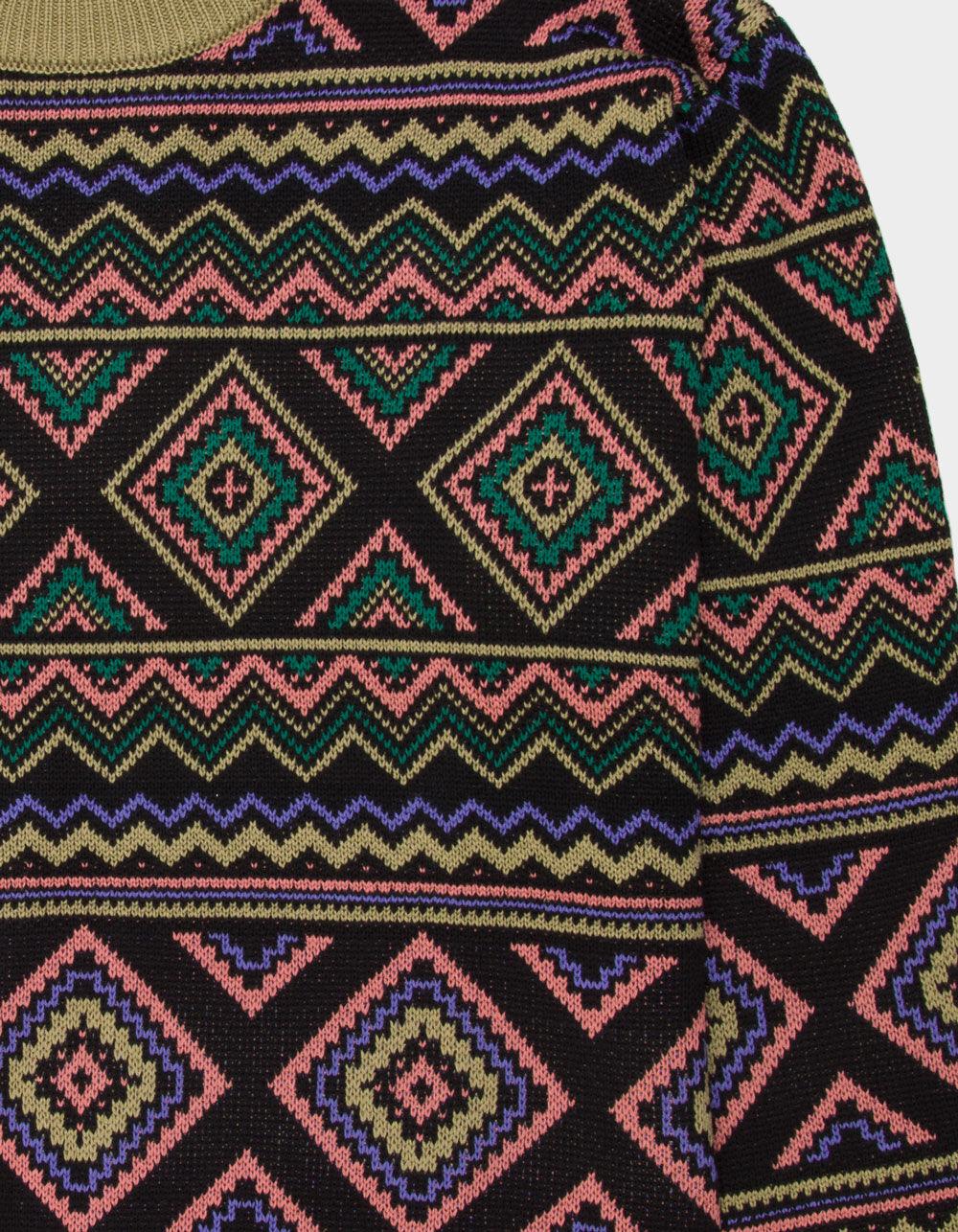 THE CRITICAL SLIDE SOCIETY Trader Mens Sweater  - BLK/MULTI Product Image