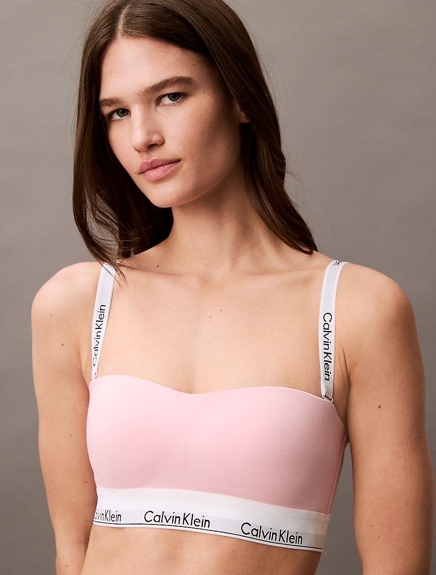 Icon Cotton Modal Lightly Lined Bandeau Bra Product Image