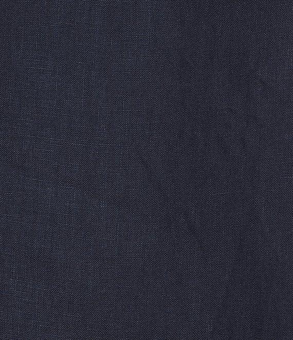 Bryn Walker Pennie Light Linen Cowl Neck Cap Sleeve Asymmetrical Hem Cropped Vest Product Image