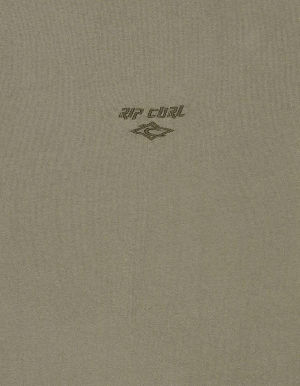 RIP CURL Fade Out Embroidered Mens Tee - OLIVE Product Image