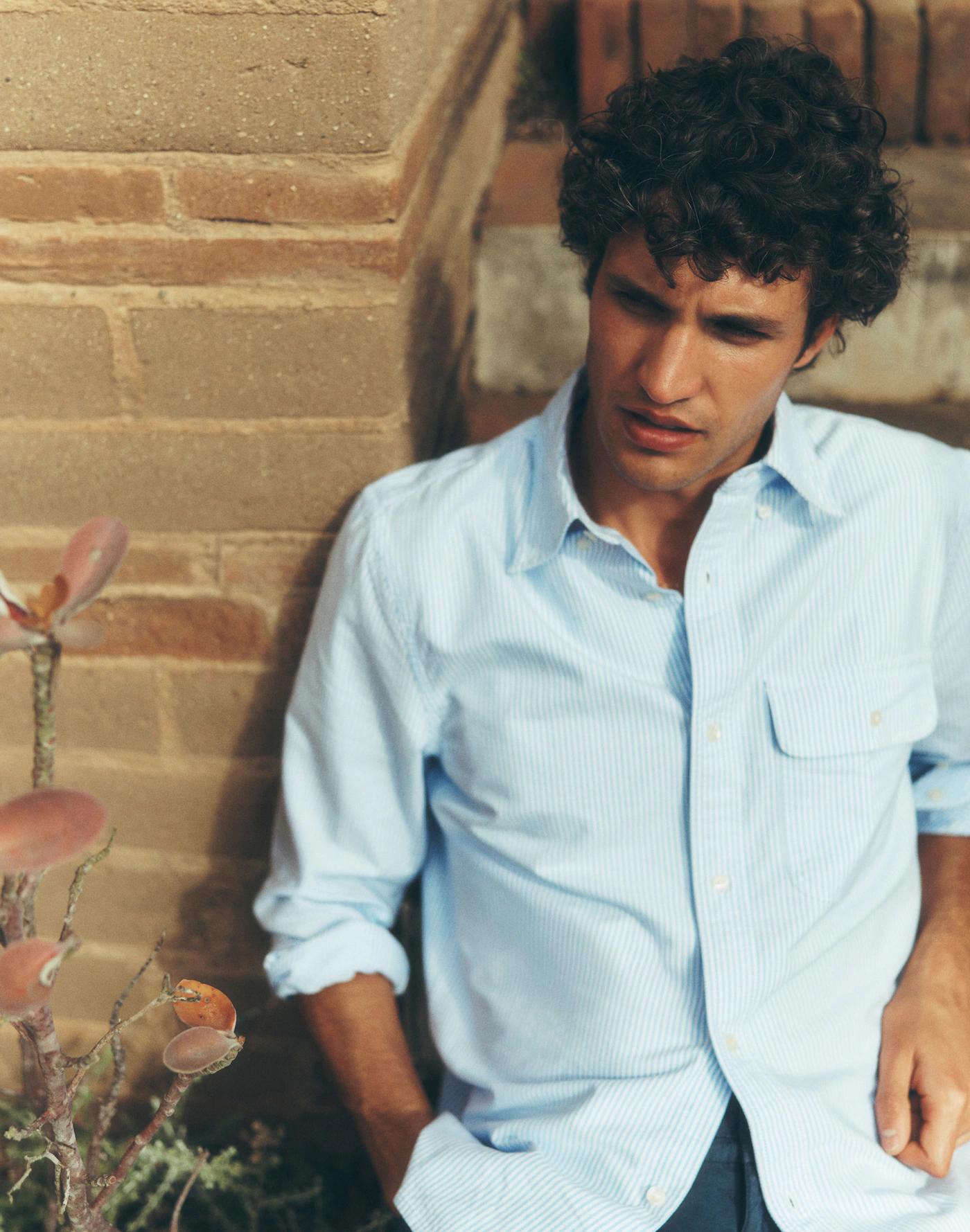 Oxford Stripe Work Shirt Product Image