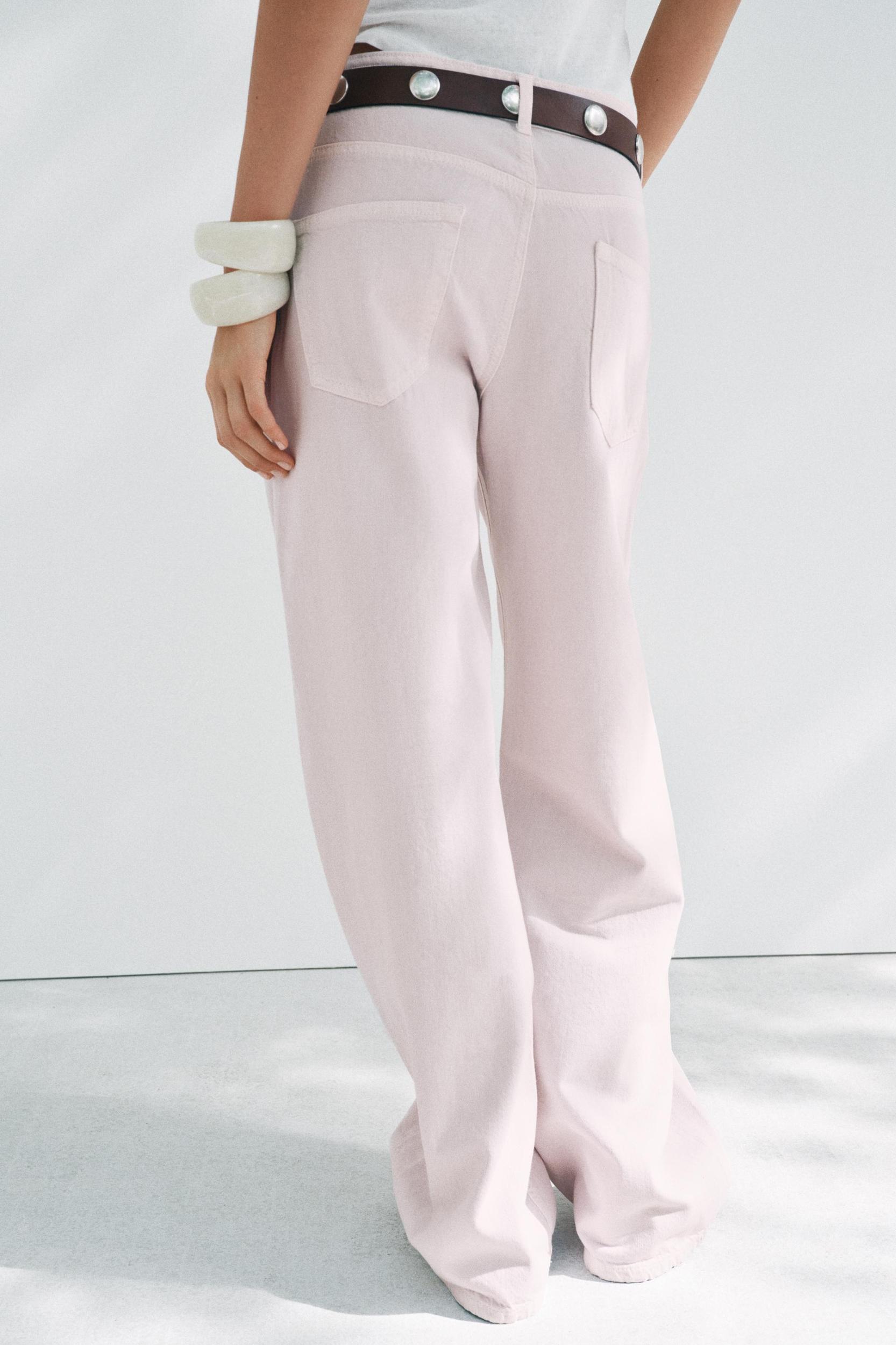 HIGH WAIST BARREL JEANS ZW COLLECTION Product Image