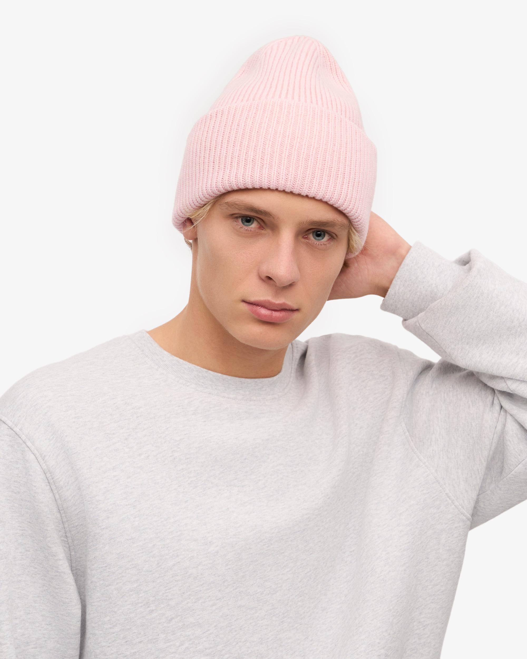 Merino Wool Hat - Faded Pink Product Image