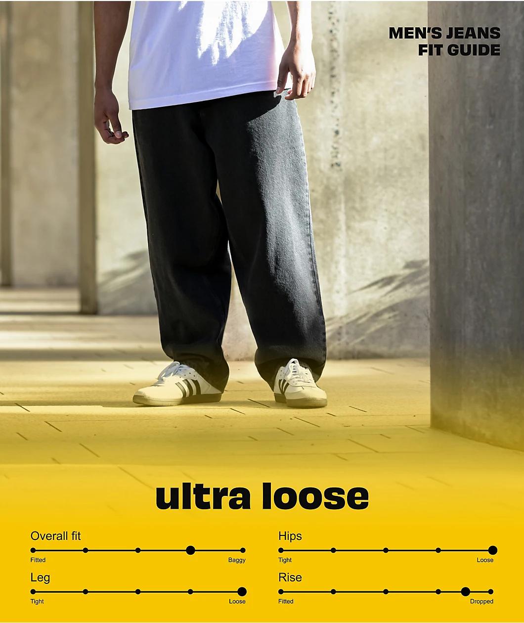 Empyre Grey Wash Ultra Loose Skate Jeans Product Image