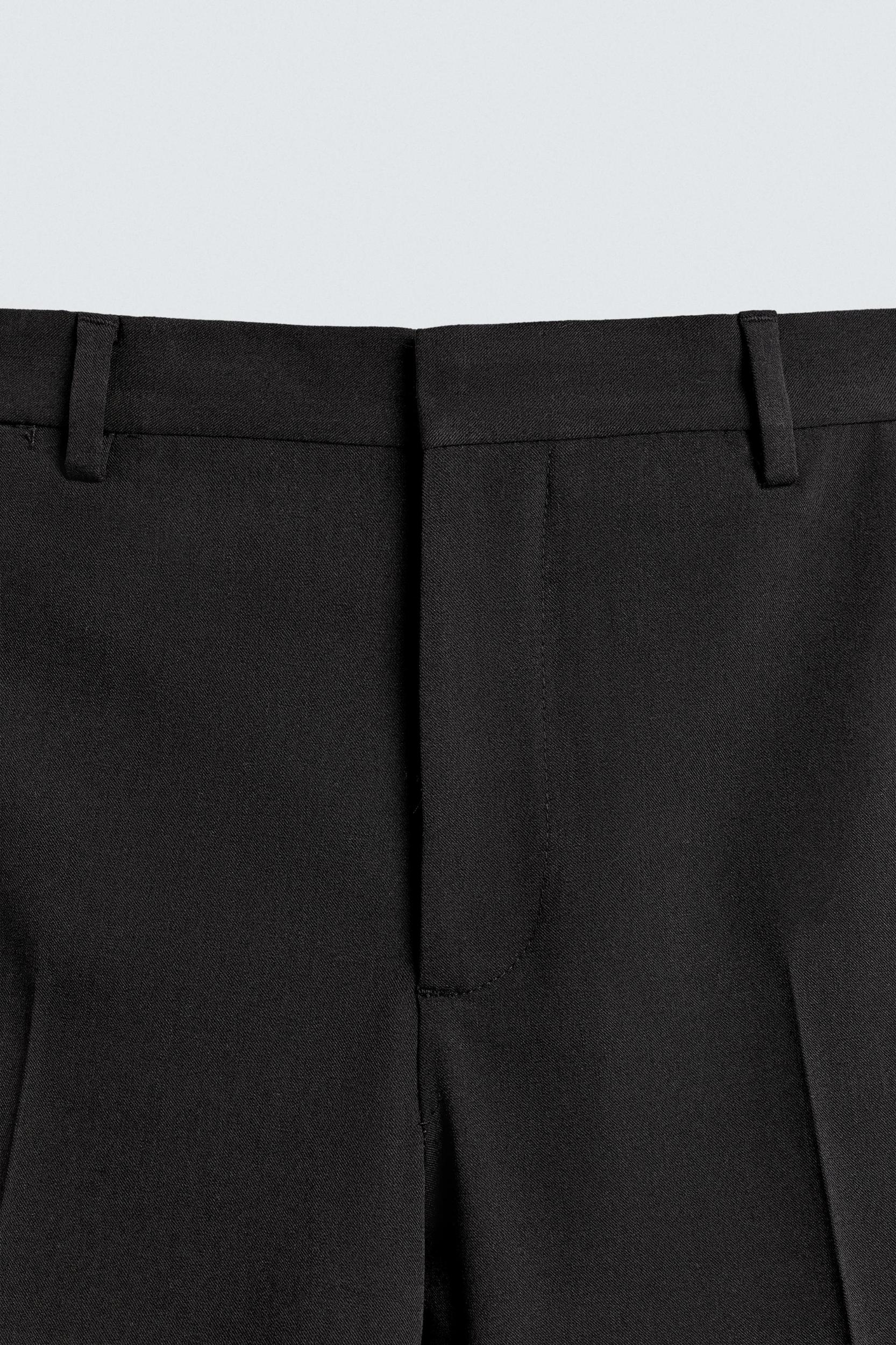 WOOL BLEND TUXEDO SUIT PANTS Product Image