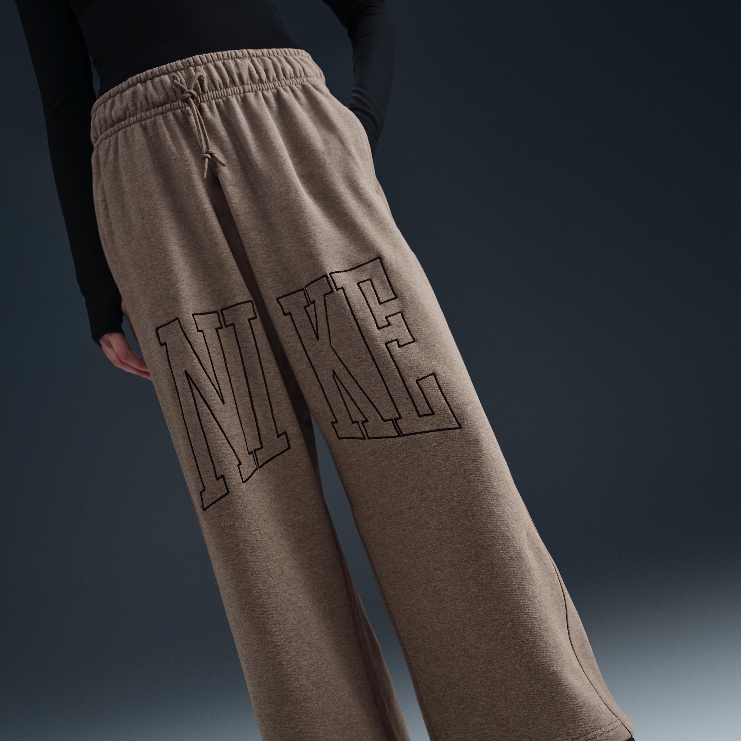Nike Womens Nike Street OH Fleece Pants - Womens Mink Brown Product Image