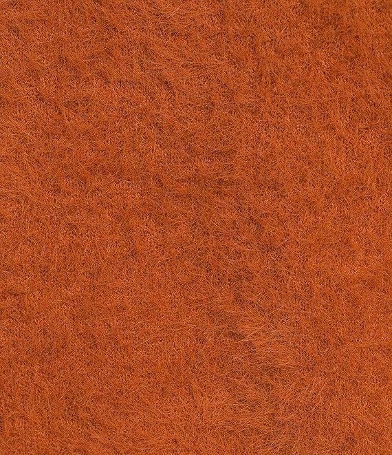 Trina Turk Maliah Fuzzy Knit Round Neck Elbow Sleeve Top Product Image