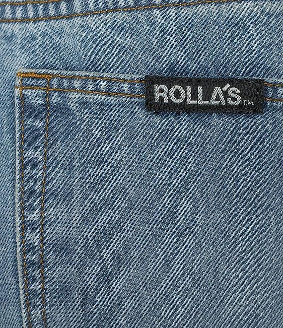 Rolla's Super Loose Del Rey Mid Rise Relaxed Straight Leg Denim Jeans Product Image