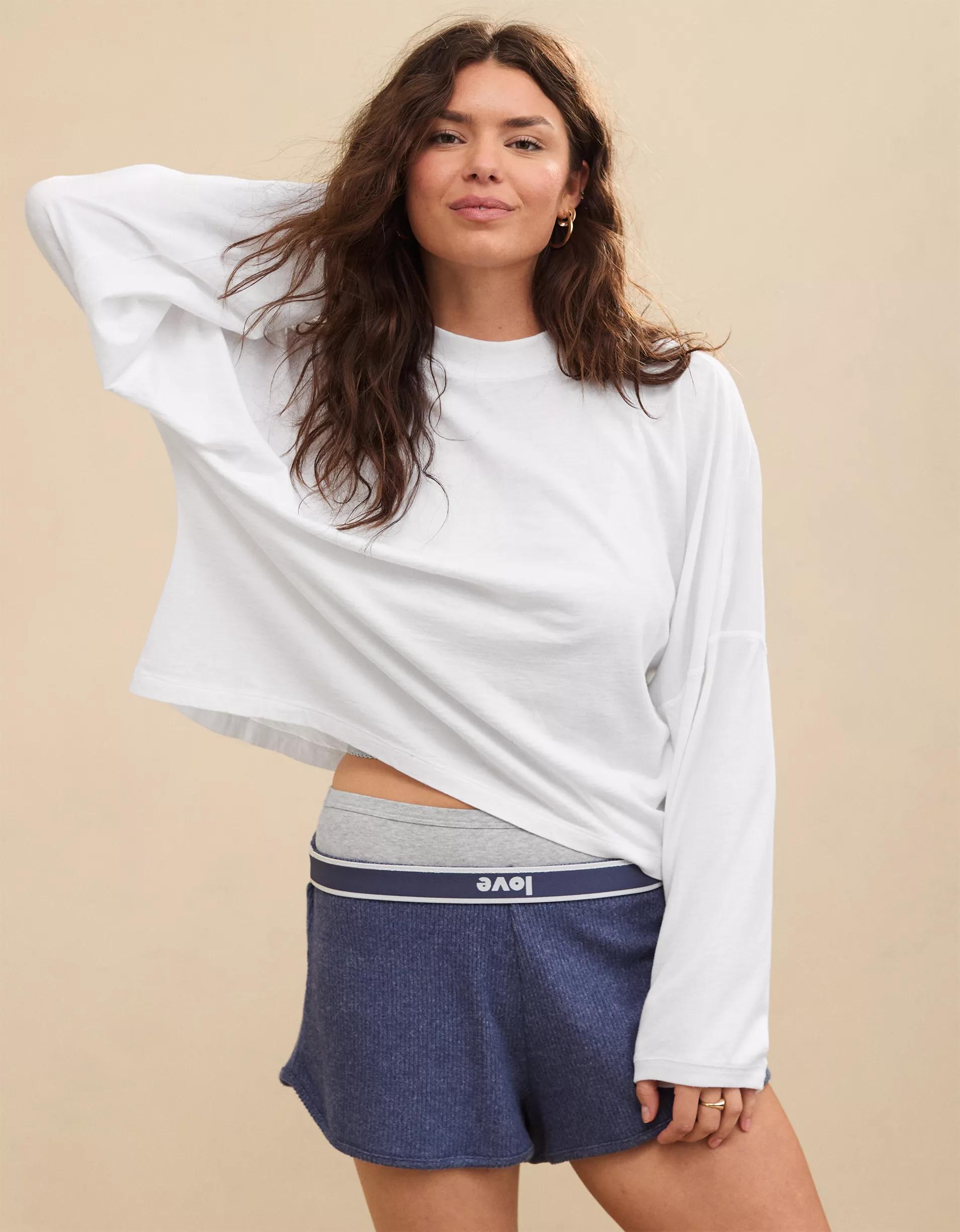Aerie Cozy Long Sleeve Mockneck T-Shirt Product Image