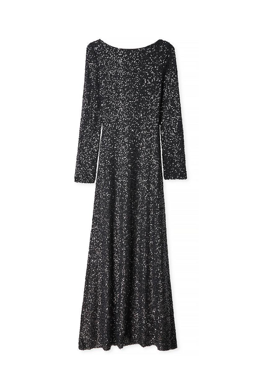 Open Back Sequin Maxi Dress Product Image