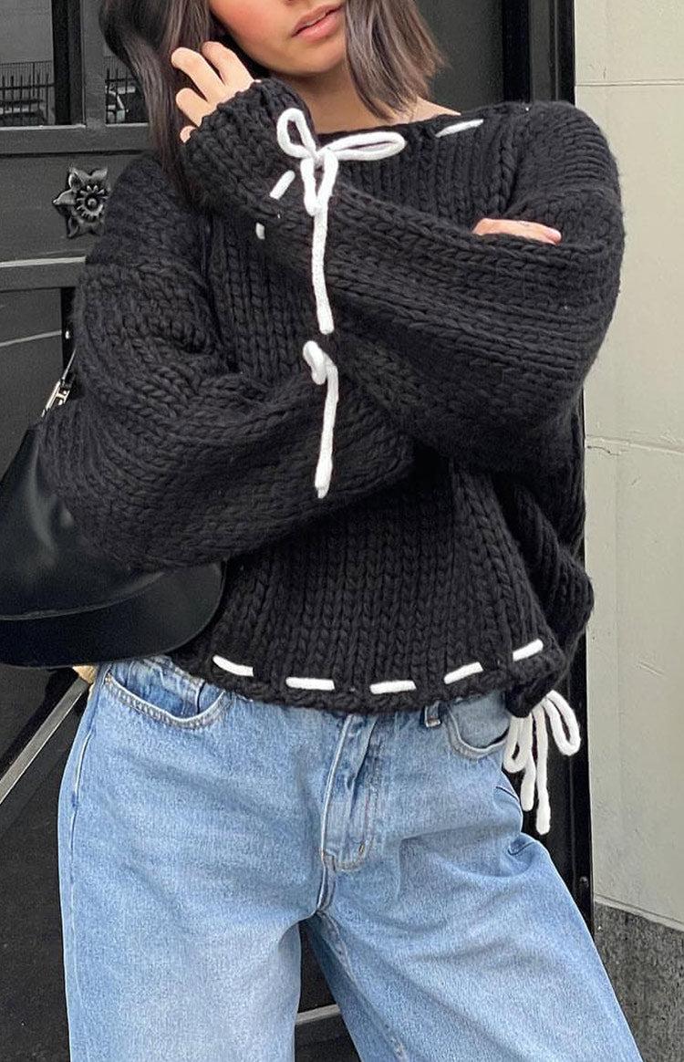 Bea Black Sweater Product Image