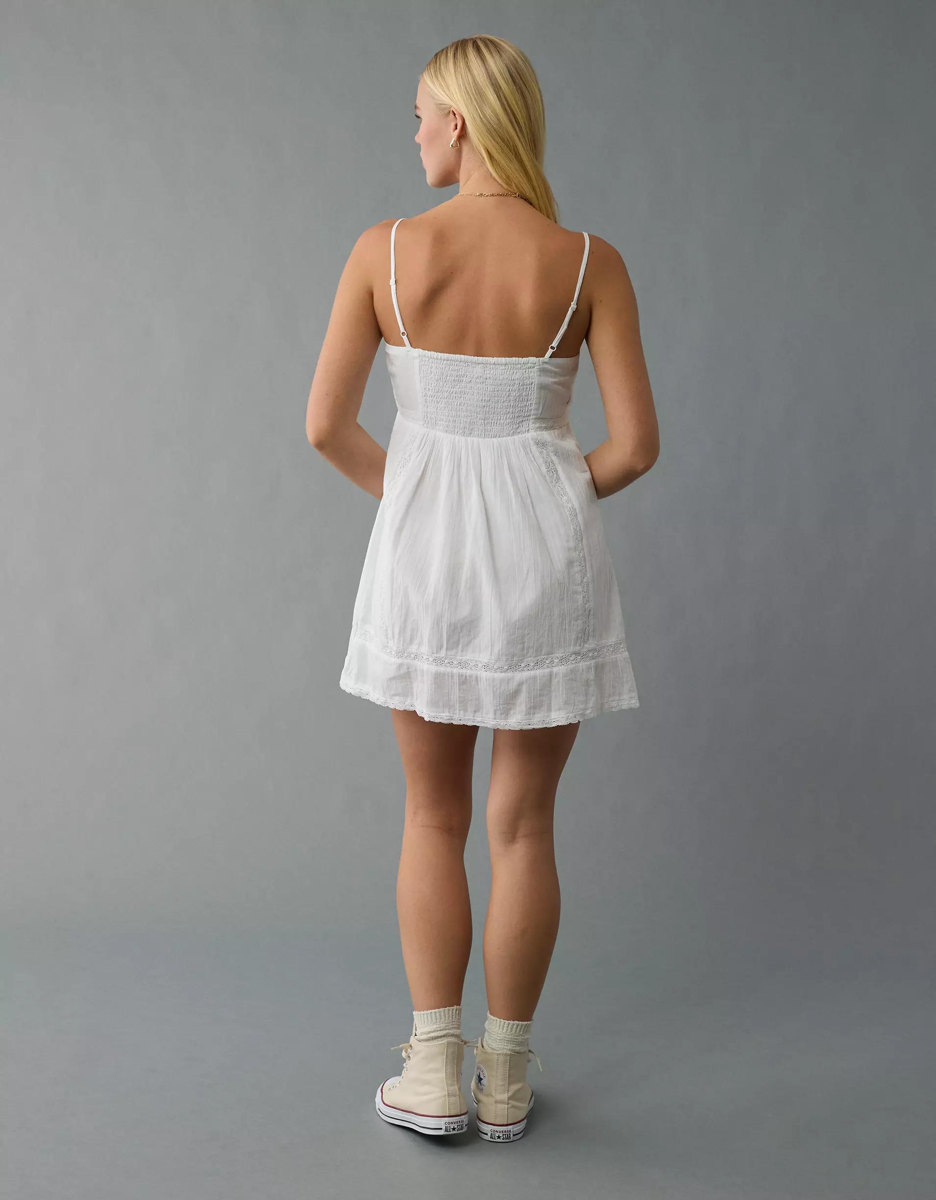 AE V-Neck Pintuck Mini Dress Product Image