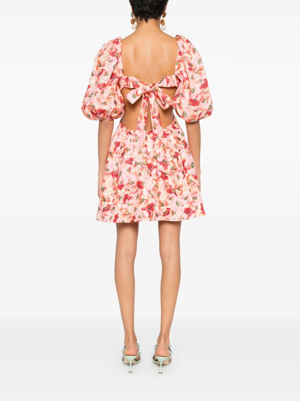 Lightburst floral-print mini dress Product Image