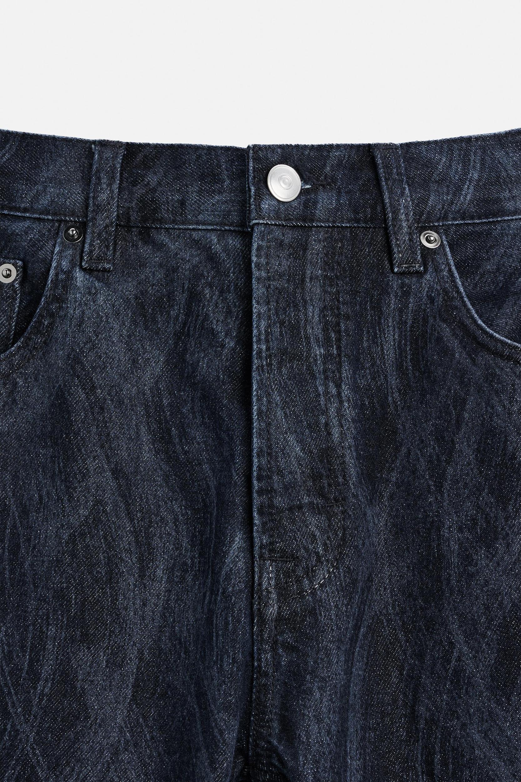 PRINTED STRAIGHT FIT JEANS Product Image