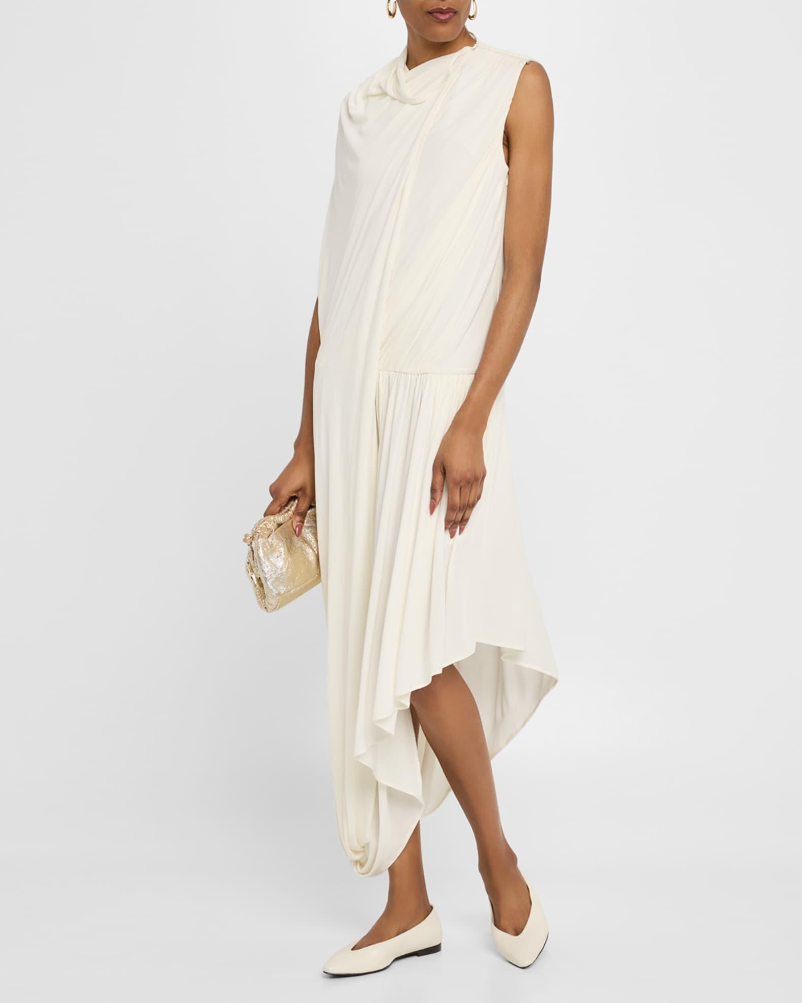 Jersey Draped Tail Dress Product Image