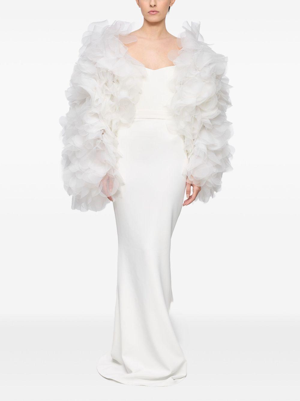 ruffle-trim gown Product Image