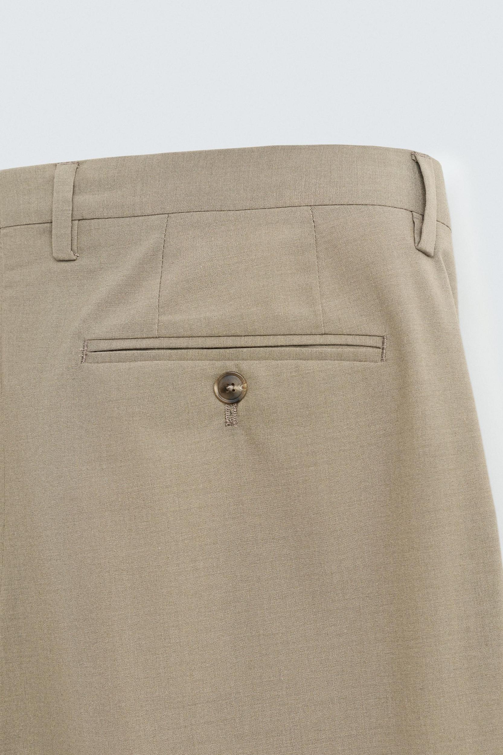 TEXTURED SUIT PANTS Product Image