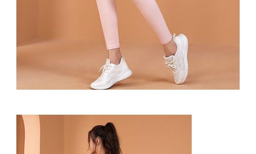 High Waist Plain Sports Leggings Product Image