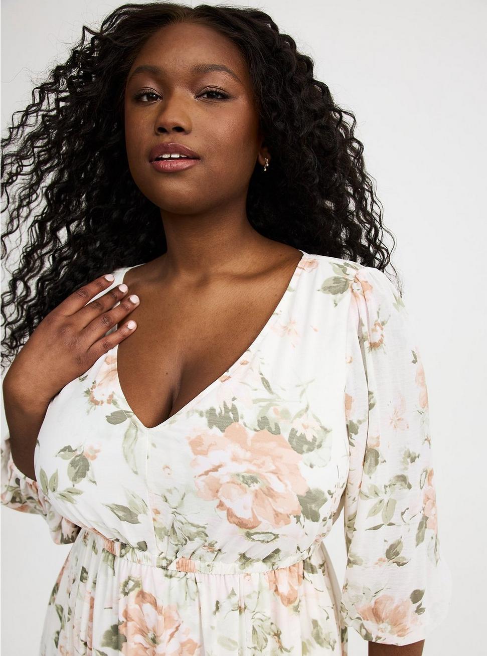 Mini Chiffon Tiered Babydoll Dress Product Image