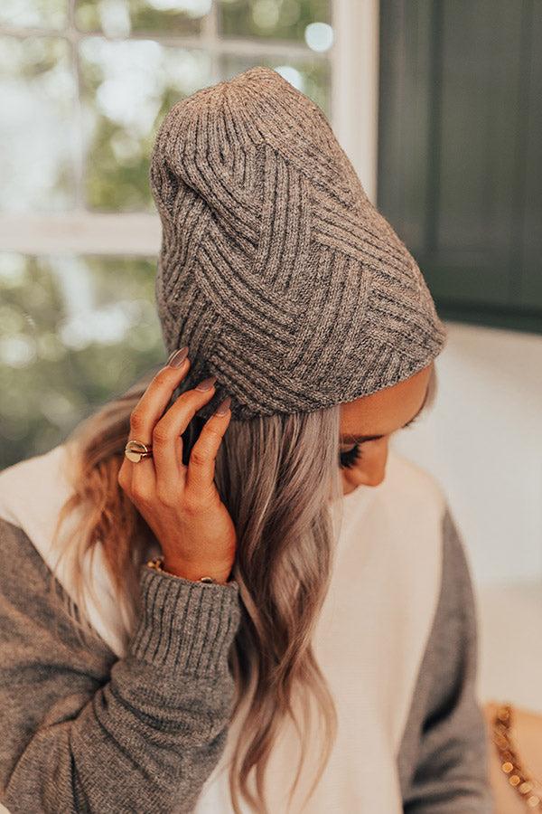 Upper East Side Views Beanie In Grey Product Image