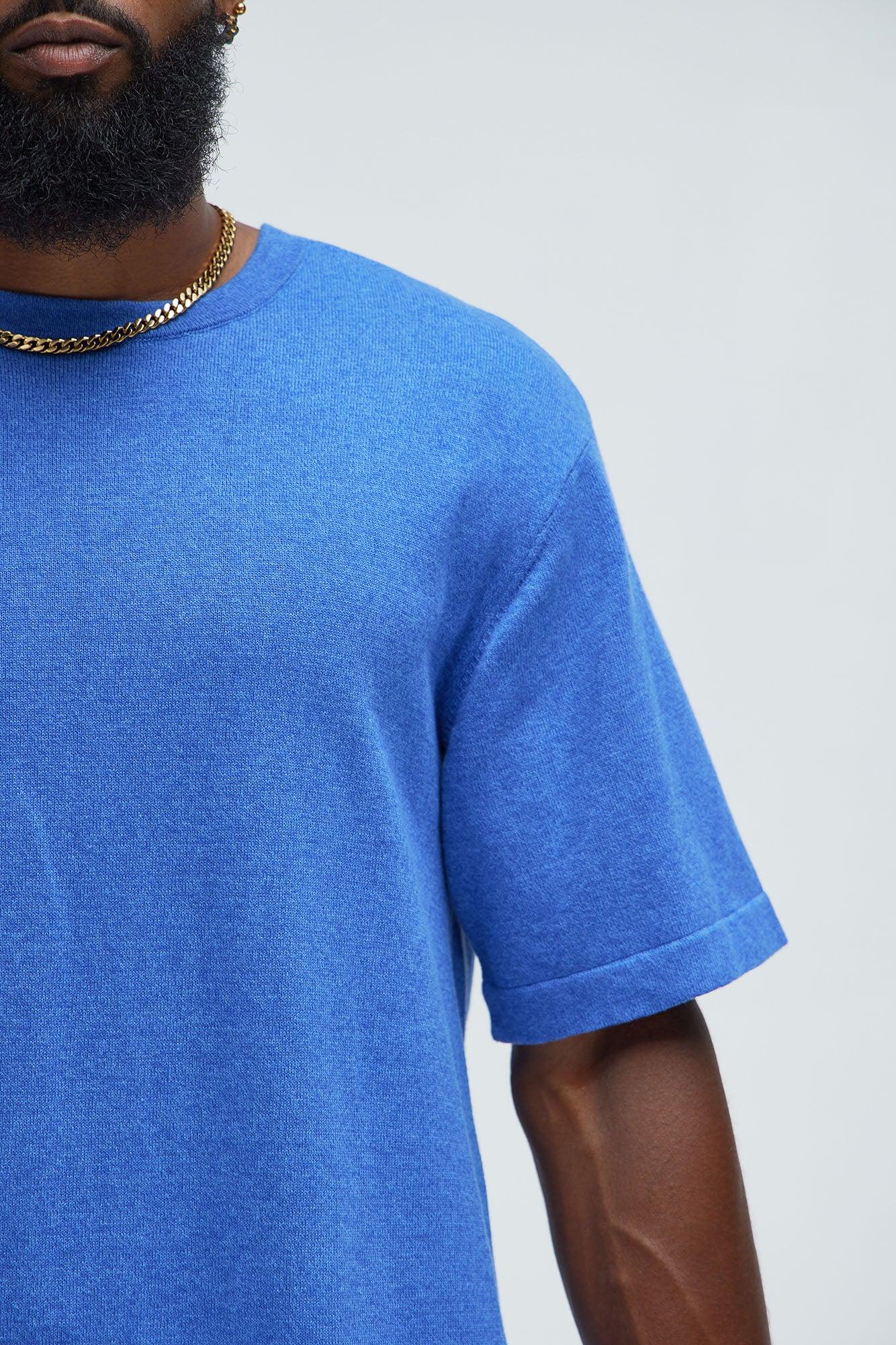 Henshaw Knit Tee - Blue Product Image