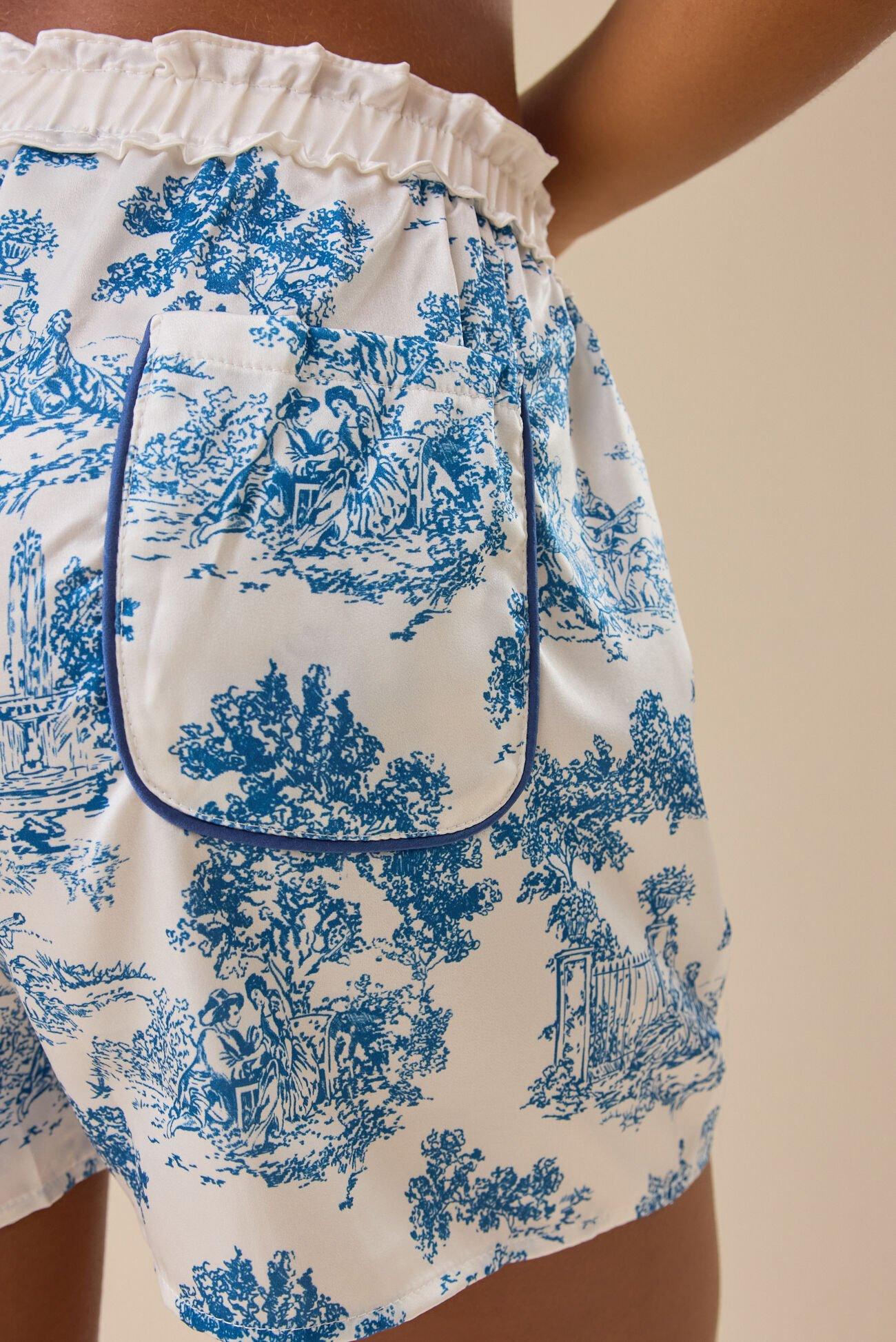 Ariana Satin Sleep Shorts Product Image