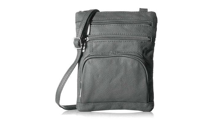 Genuine Leather Crossbody Bag - Multi-Size Options (Standard, Plus, XL) Product Image
