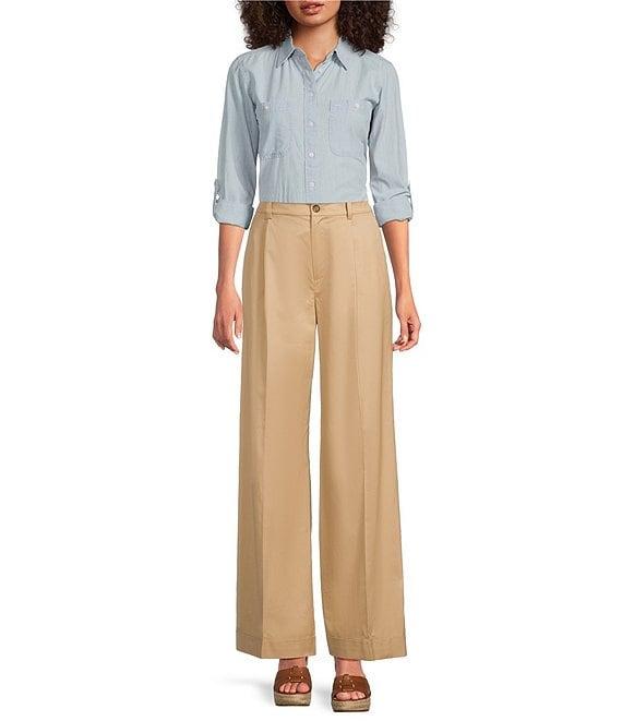 Lauren Ralph Lauren Pleated Wide Leg Pants Product Image