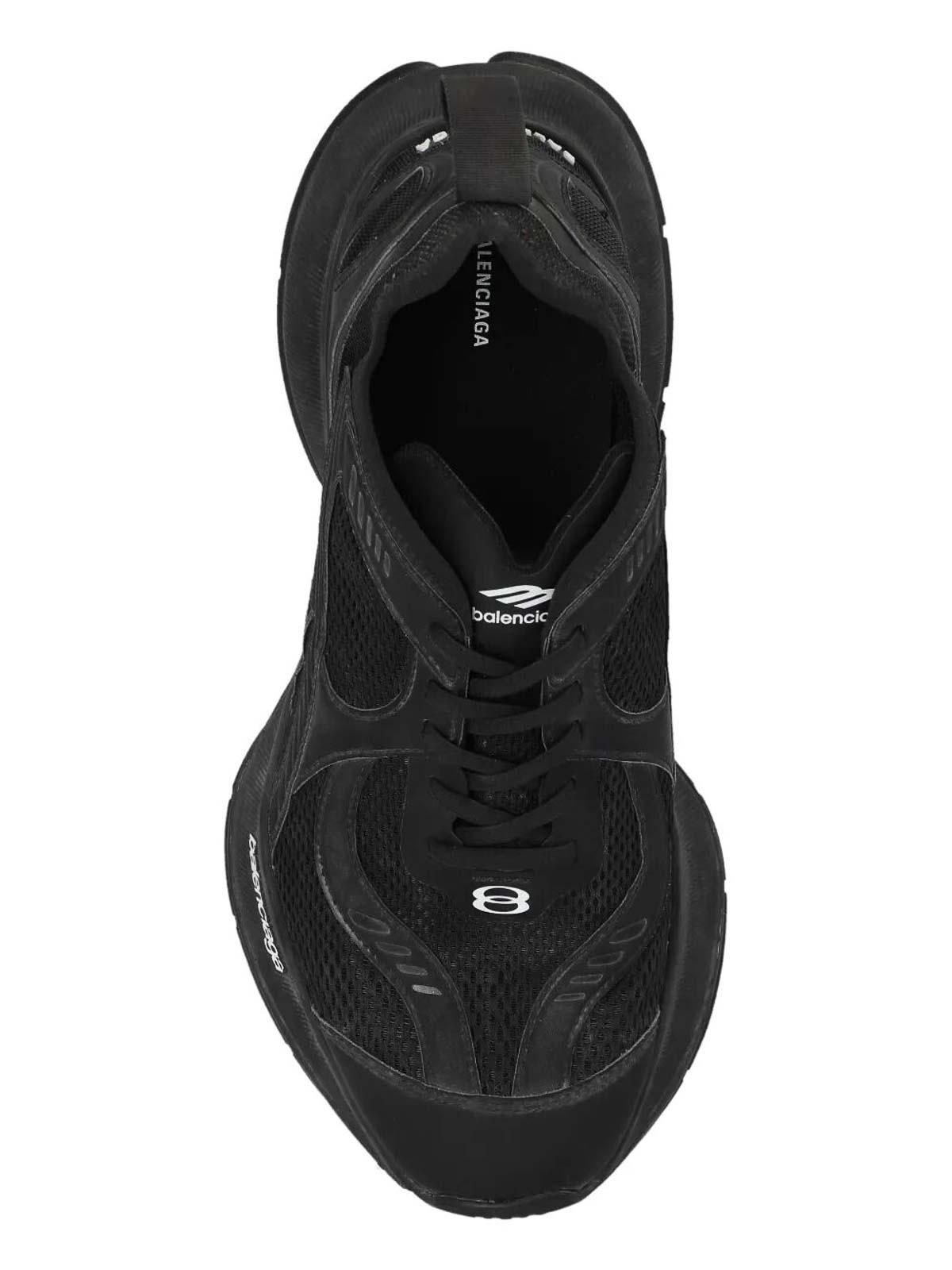 BALENCIAGA Black Mesh And Rubber Circuit Sneakers Product Image