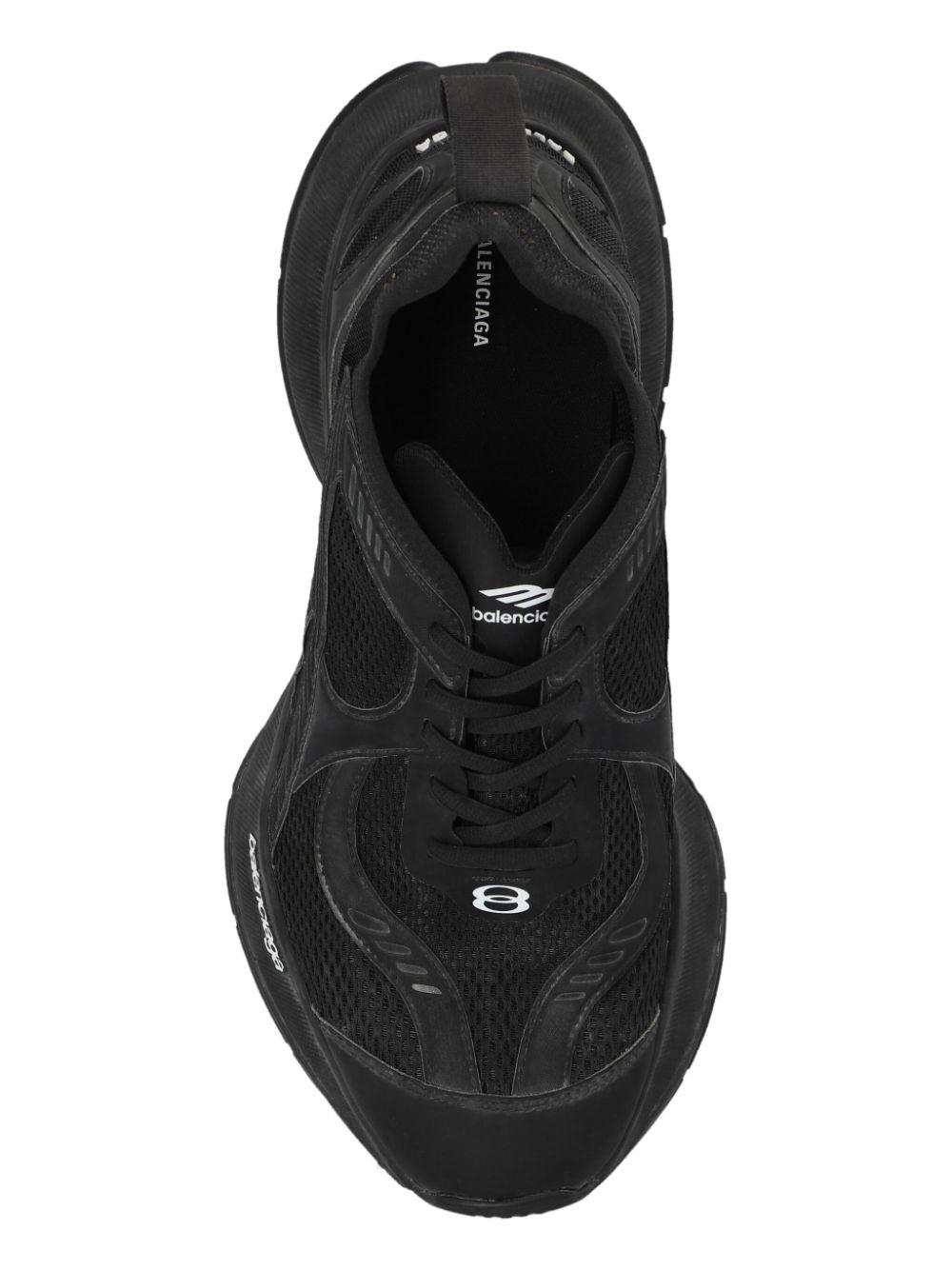 BALENCIAGA Black Mesh And Rubber Circuit Sneakers Product Image