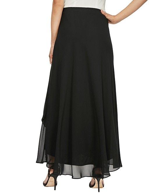 Alex Evenings Chiffon Tulip Hem Maxi Skirt Product Image