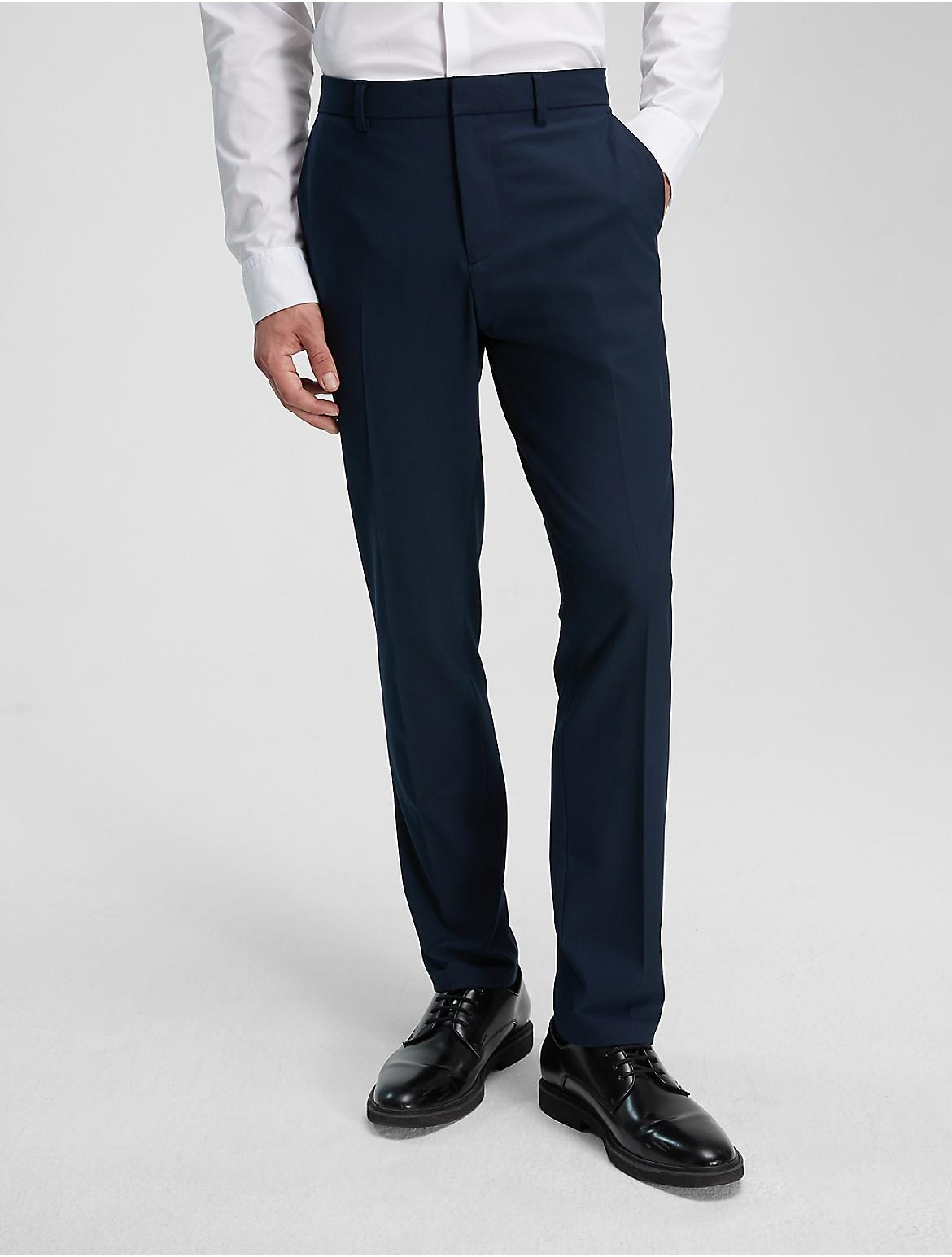 Calvin Klein Mens Refined Stretch Pant - Navy Product Image