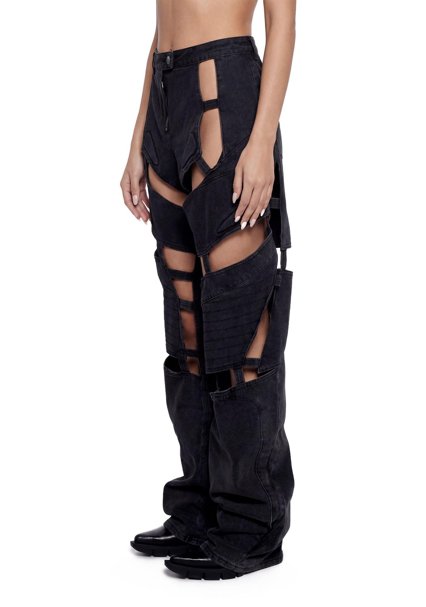 Moto Denim Floating Pants Product Image