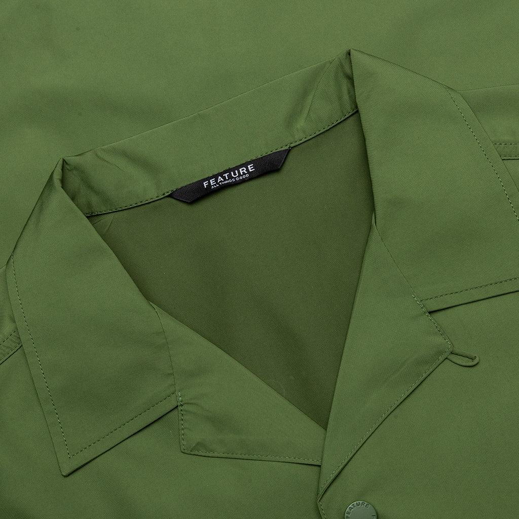 Judd Nylon Shirt - Olive Male Product Image