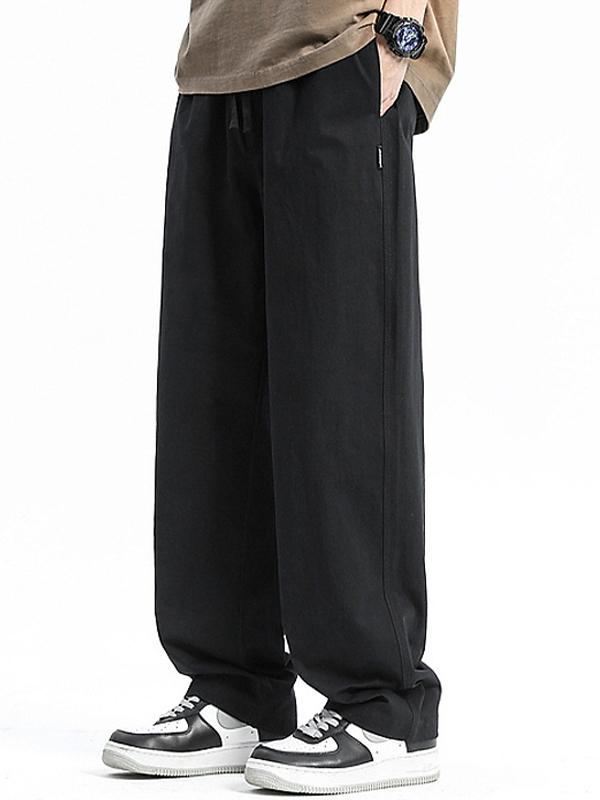 Men's Straight Loose Wide Leg Sweatpants Product Image