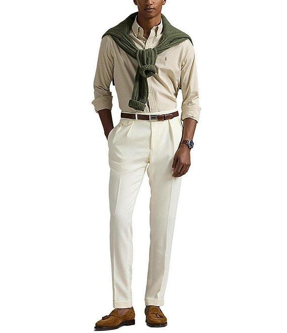 Polo Ralph Lauren Big & Tall Classic Fit Gingham Stretch Poplin Long Sleeve Woven Shirt Product Image