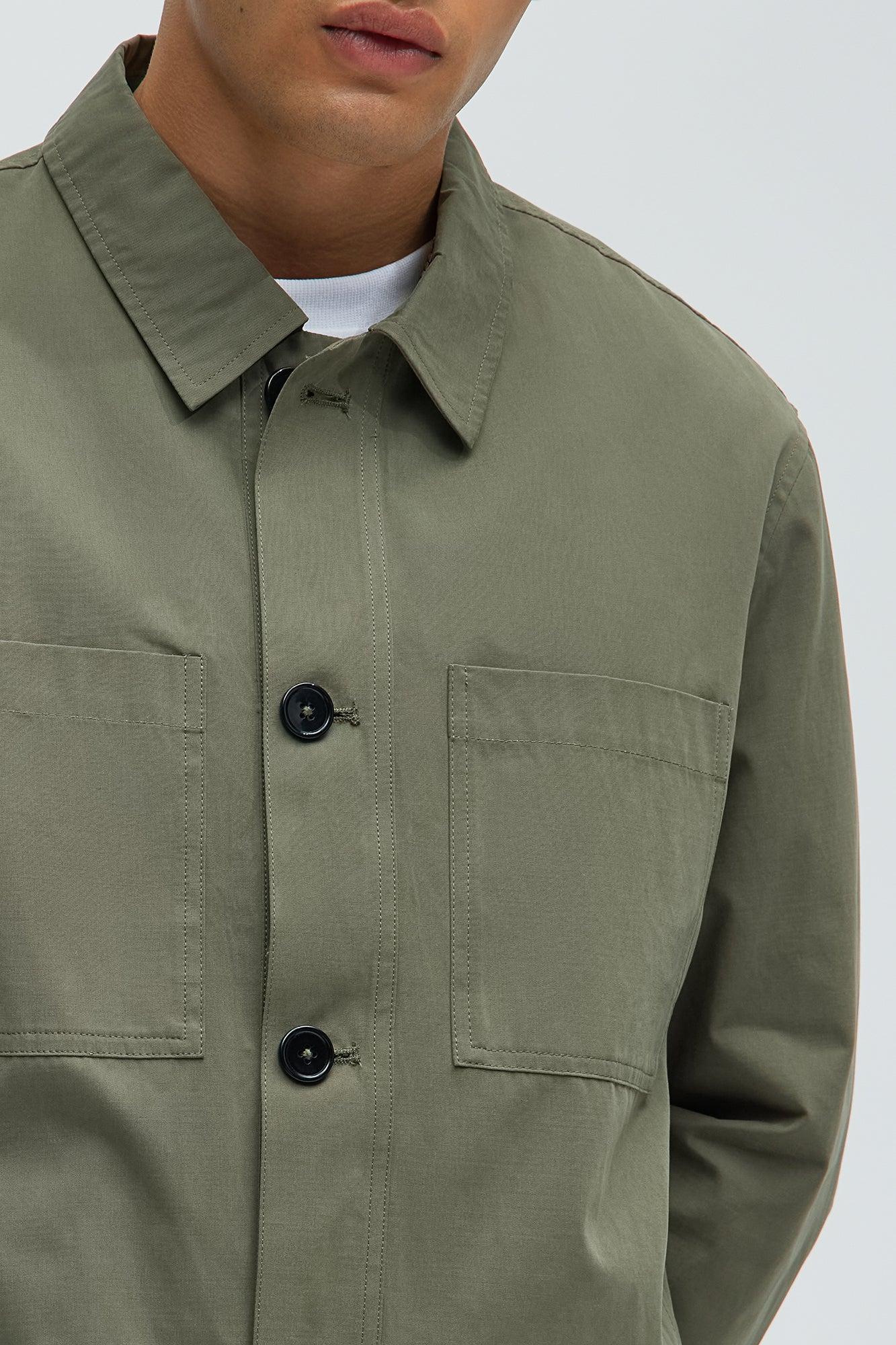 Don't Start Work Jacket - Olive Product Image