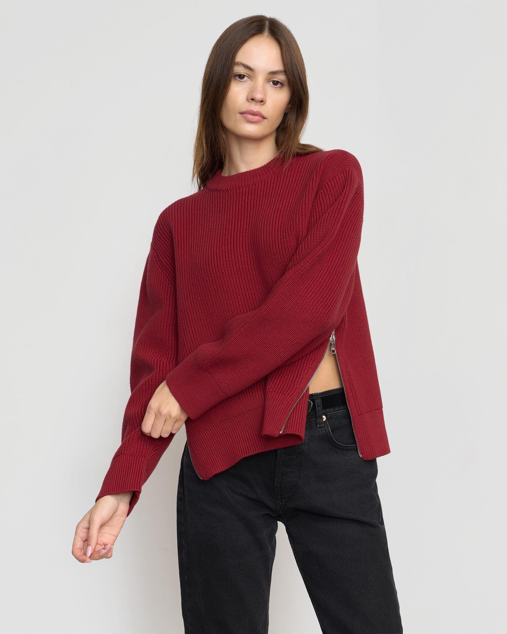 Tate Organic Cotton Side-Zip Sweater Product Image