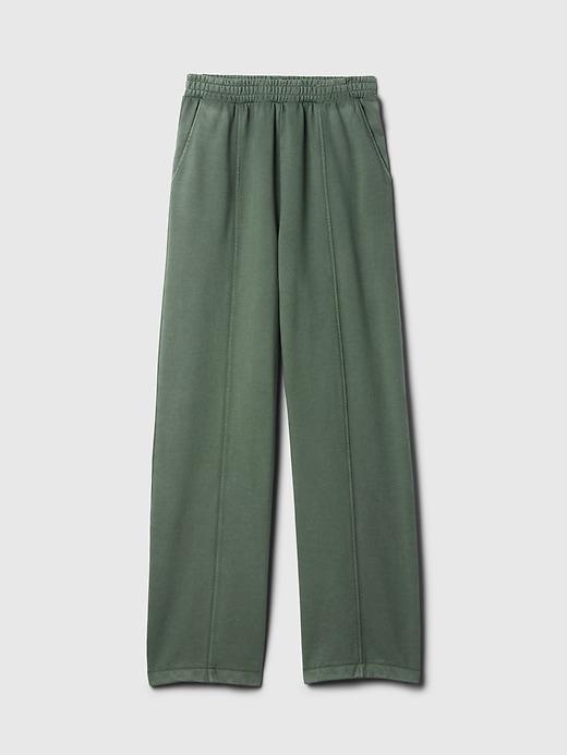 Heavyweight French Terry Seamed Wide-Leg Sweatpants Product Image
